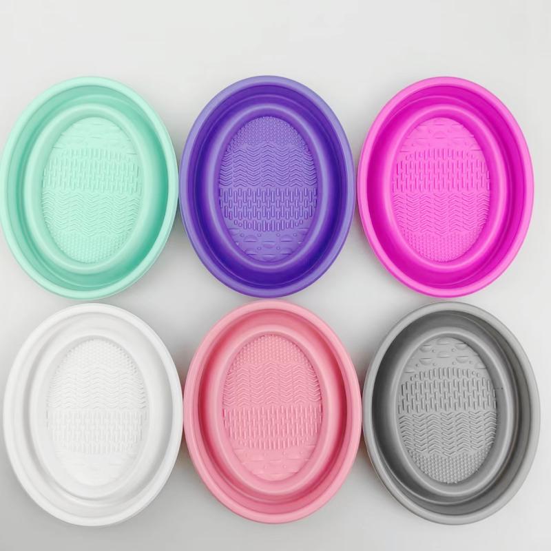 Blush Brush Kabuki - Falten Puderquaste Reinigung Schüssel Lidschatten Pinsel