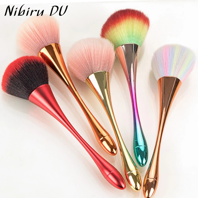 Blush Brush Kabuki - Professionelle Nail Art Pinsel Rose Gold