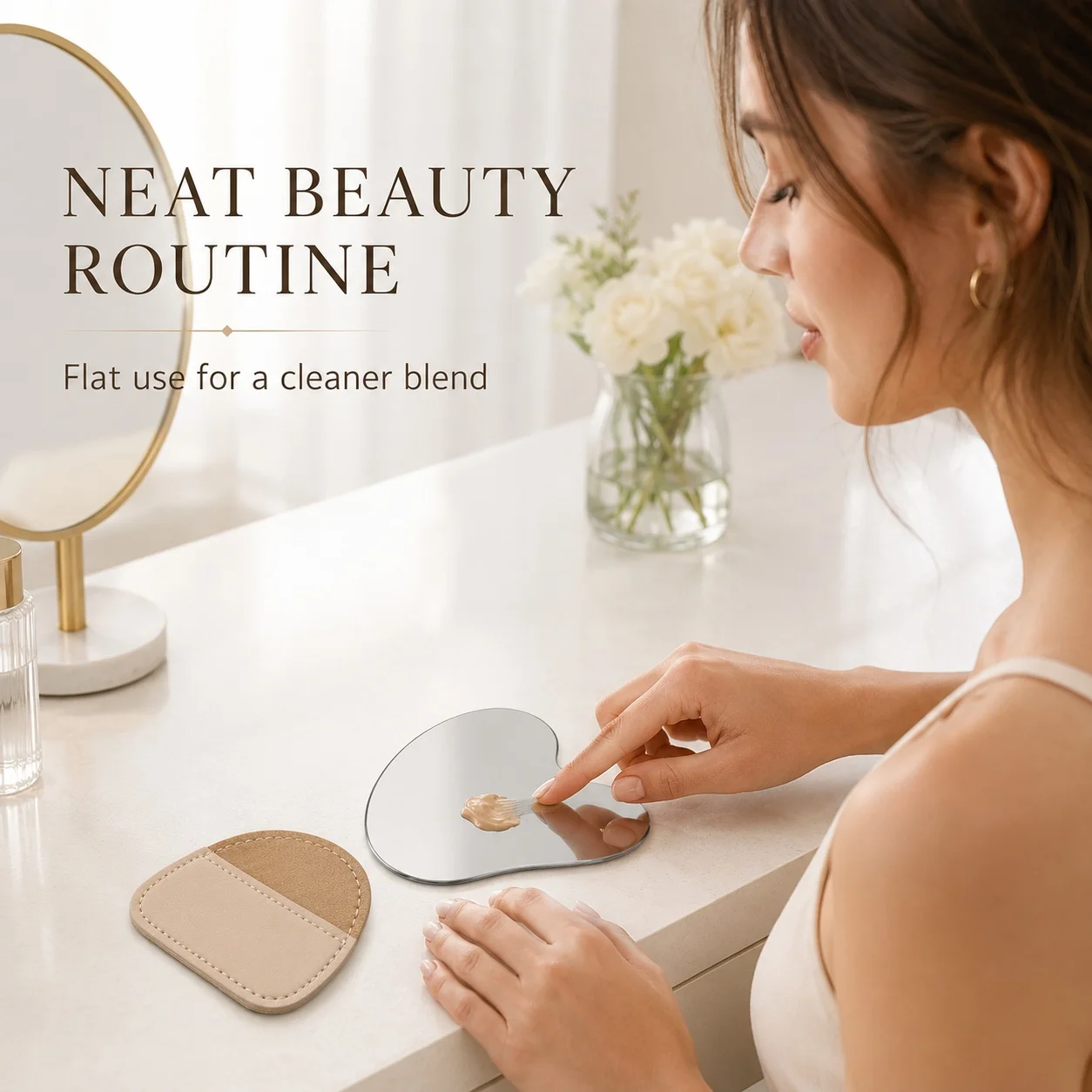 Herzförmige Edelstahl-Make-up- – Beauty For You Makeup Bewertung und Preis