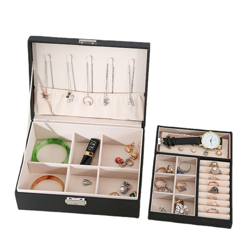 PU-Leder Schmuckaufbewahrungsb – Beauty Makeup Box Set Bewertung und Preis